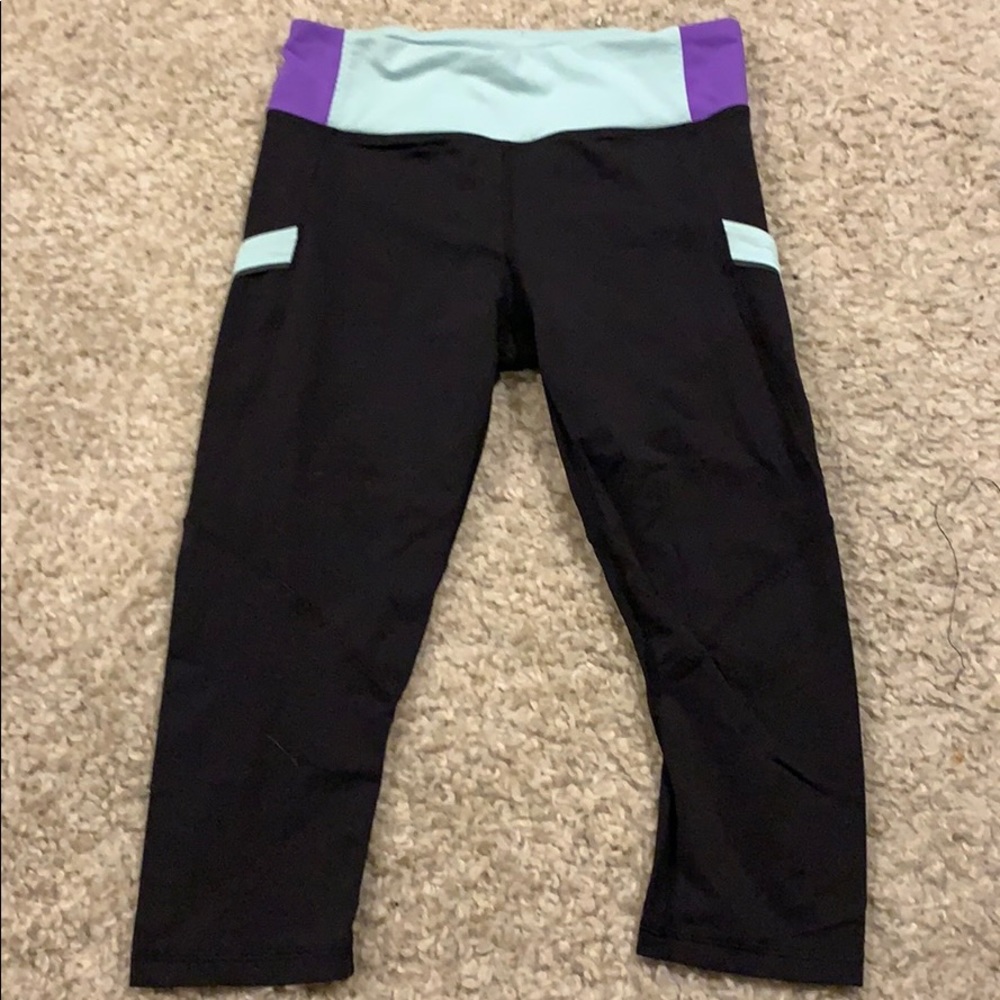 lululemon run times crop: size 4